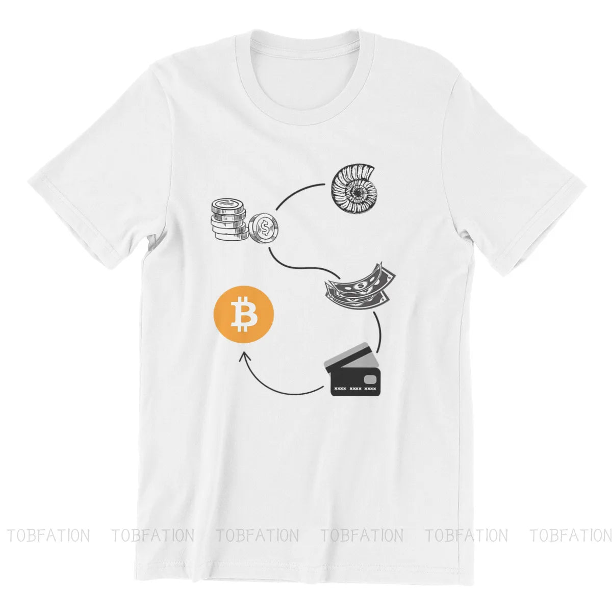 Money Evolution Tshirt - Coin Chain Shop