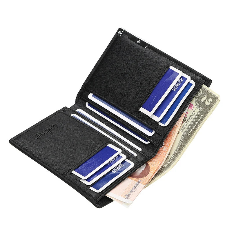 Fashion BTC Leather Wallet Men Women Billfold - Coin Chain Shop