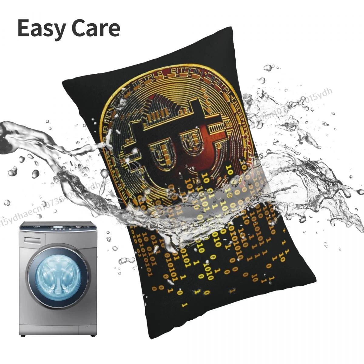 I Love BTC Art Hug Pillowcase - Coin Chain Shop