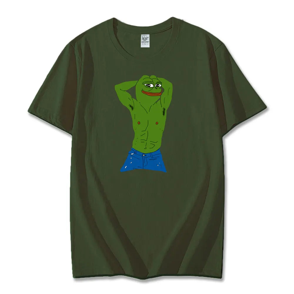 Pepe Frog Graphic Cotton T Shirt - Coin Chain Shop