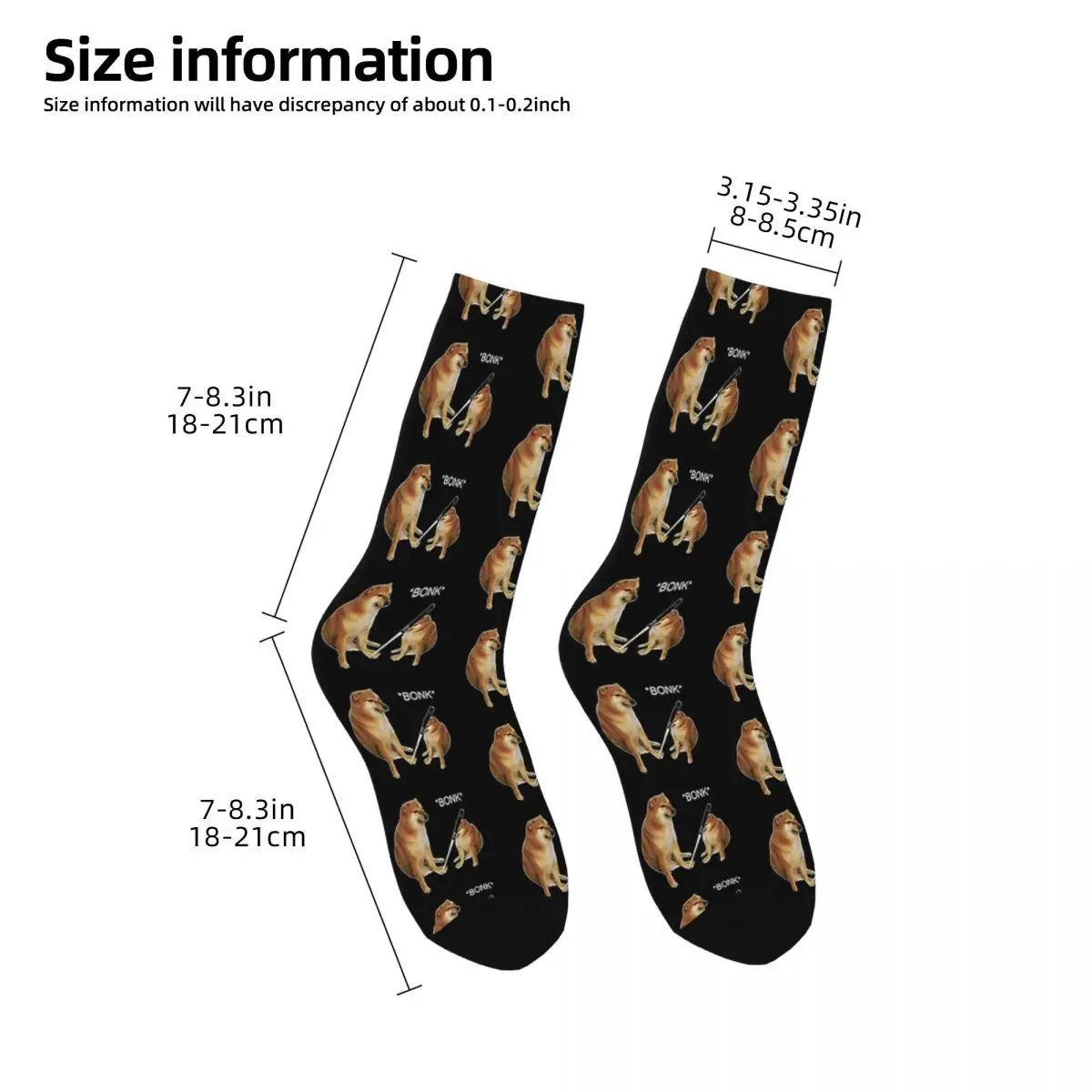 Bonk Meme Socks - Coin Chain Shop