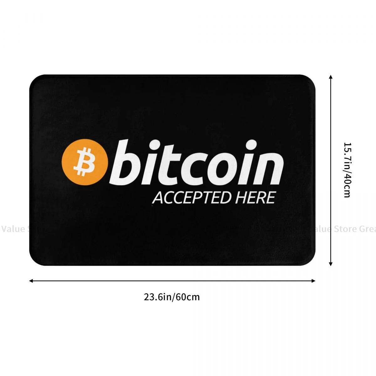 BTC Bedroom Mat - Coin Chain Shop