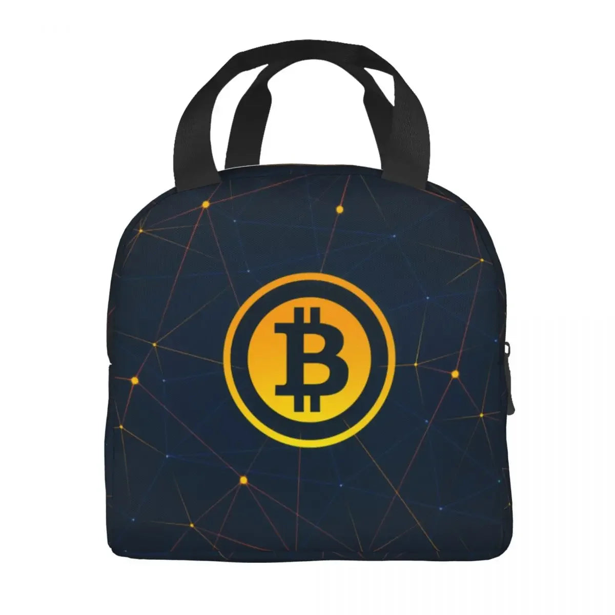 Custom BTC Digital Art Currency Lunch Bag Men Women Thermal Cooler - Coin Chain Shop