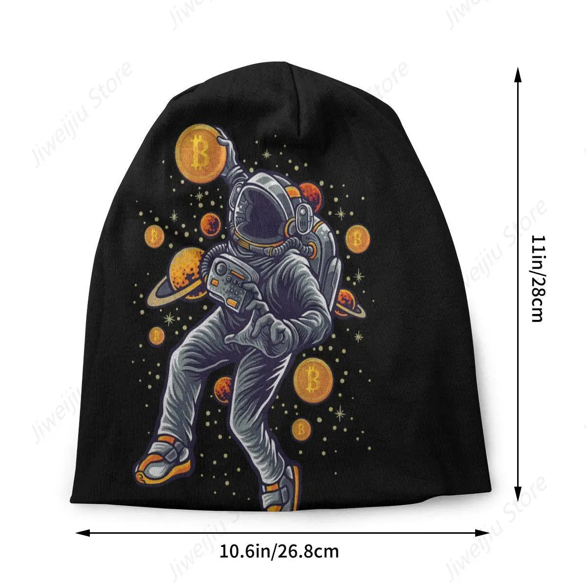 BTC In Space Bonnet Hats - Coin Chain Shop