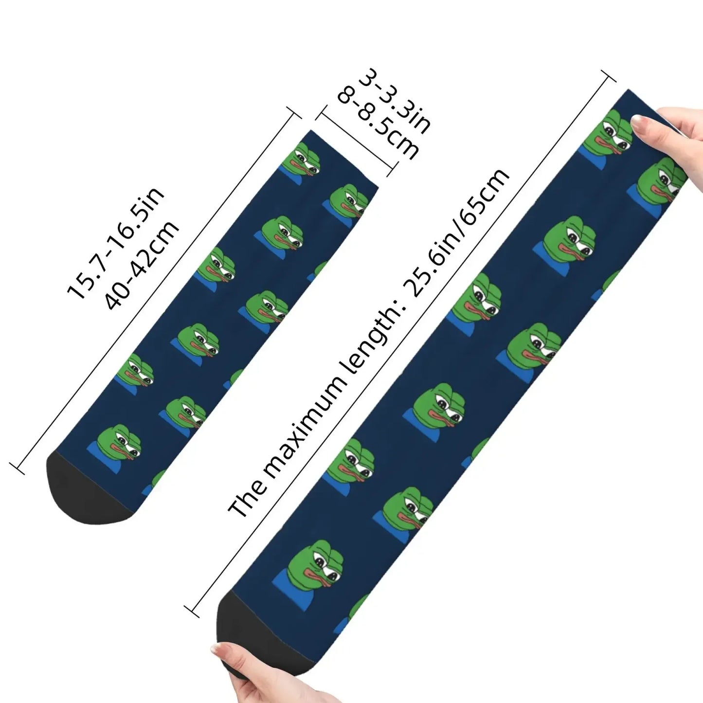 Fashion Men's Socks Casual Pepe The Frog Sock - Coin Chain Shop