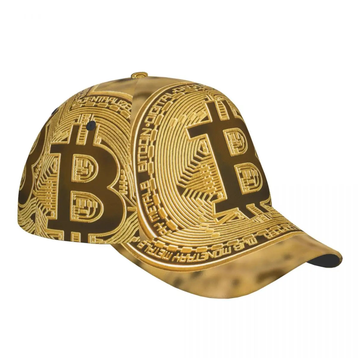 BTC Logo Pattern Baseball Cap - Coin Chain Shop