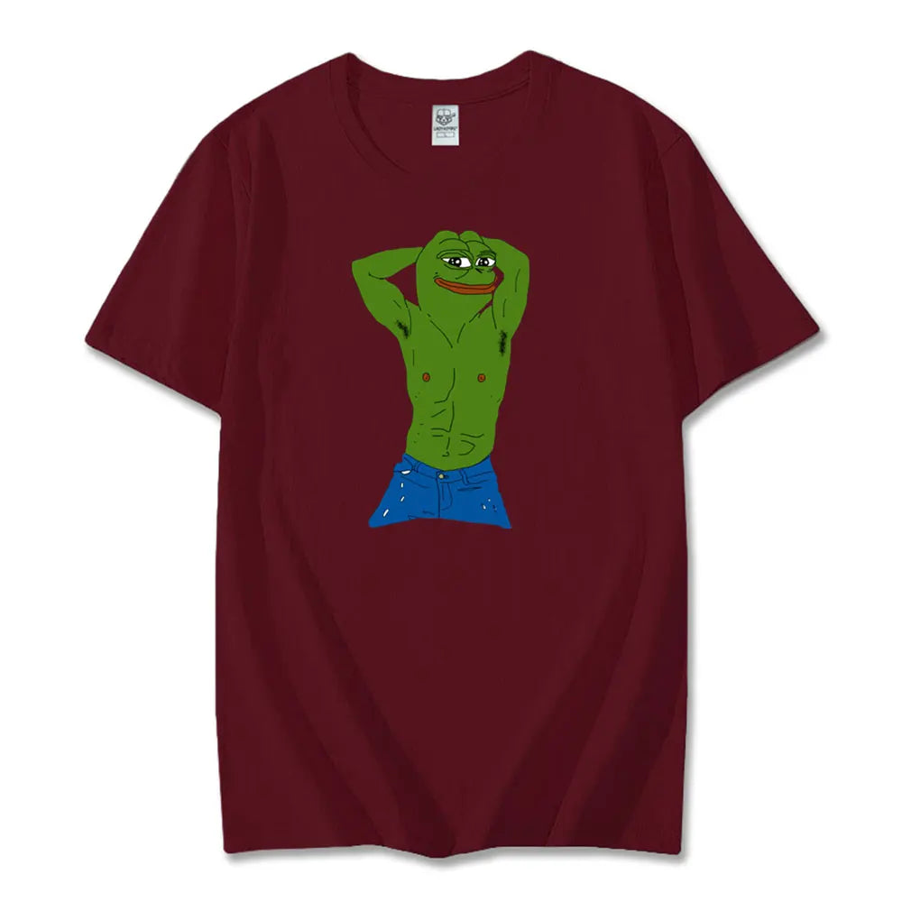 Pepe Frog Graphic Cotton T Shirt - Coin Chain Shop