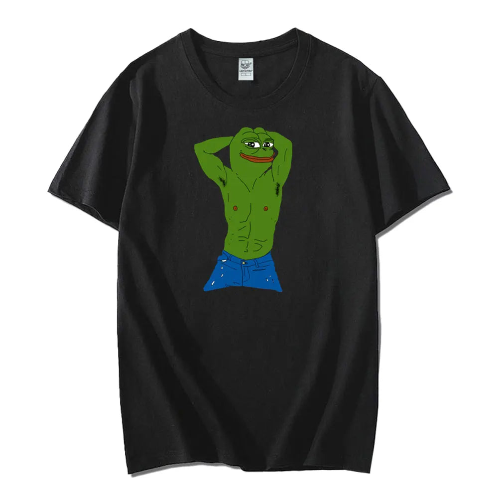 Pepe Frog Graphic Cotton T Shirt - Coin Chain Shop