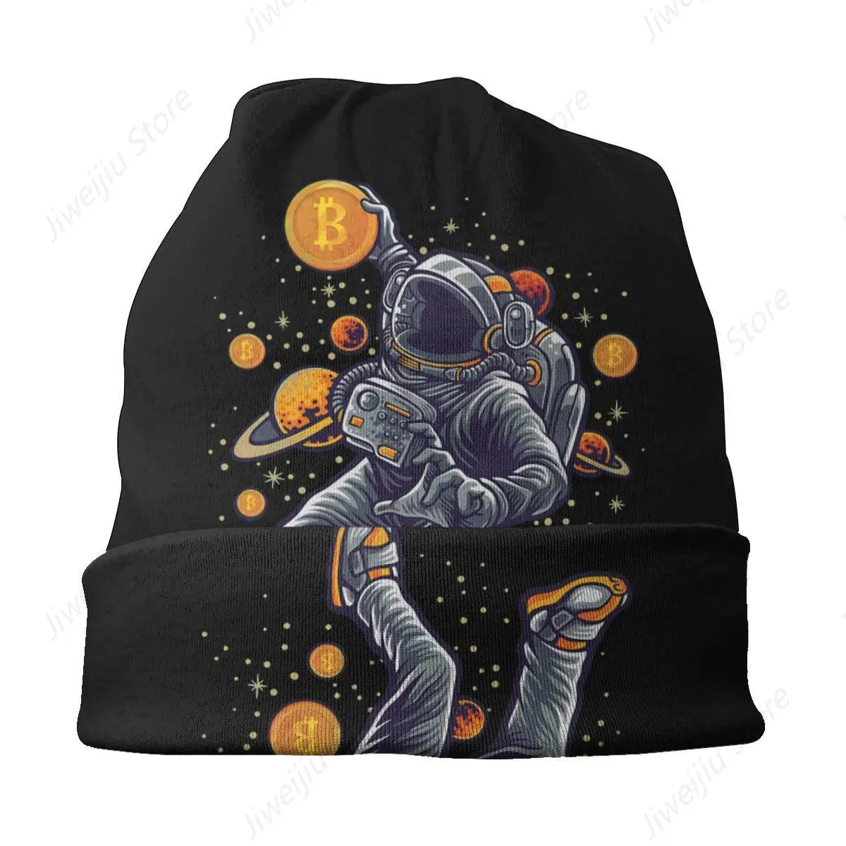 BTC In Space Bonnet Hats - Coin Chain Shop