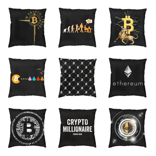 BTC Pillow Case - Coin Chain Shop