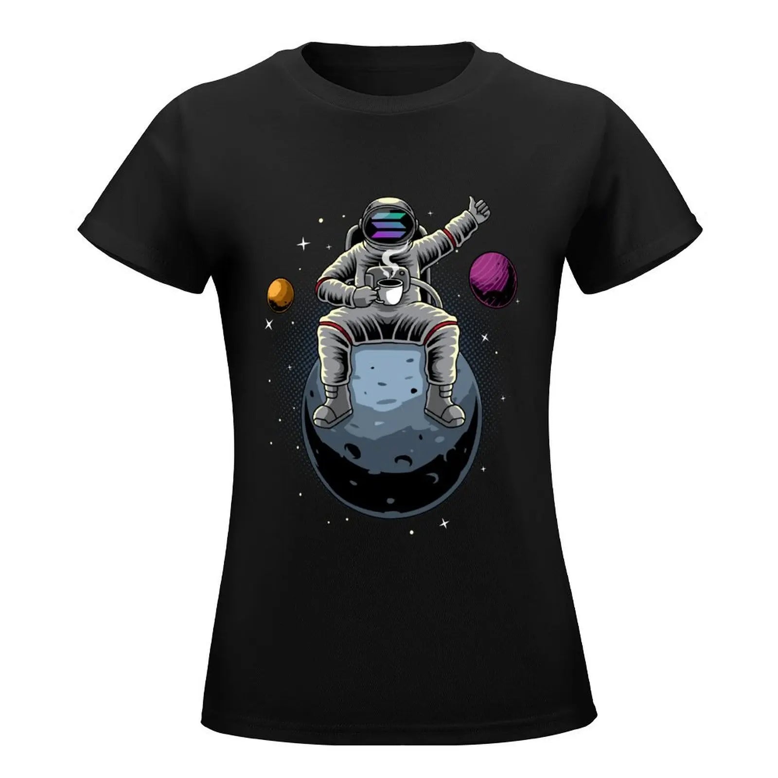 Astronaut Coin Moon Tee - Coin Chain Shop