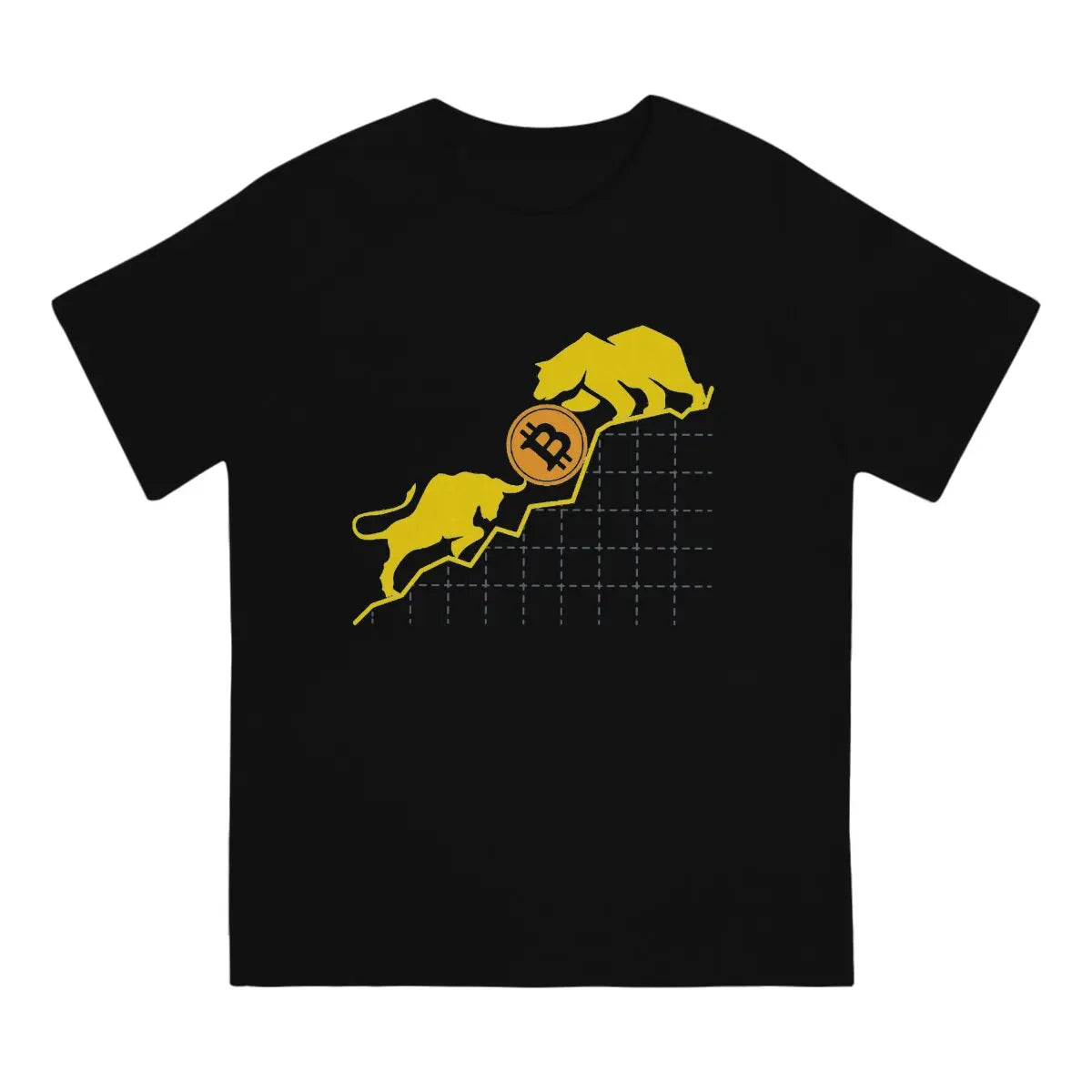 Men's T-Shirt Bull Vs. Bear - Coin Chain Shop