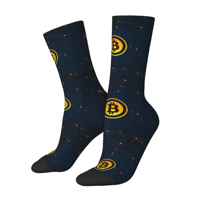 BTC Men Women Crew Socks - Coin Chain Shop