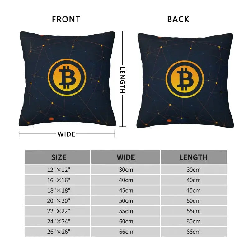 BTC Cushion Covers - Coin Chain Shop