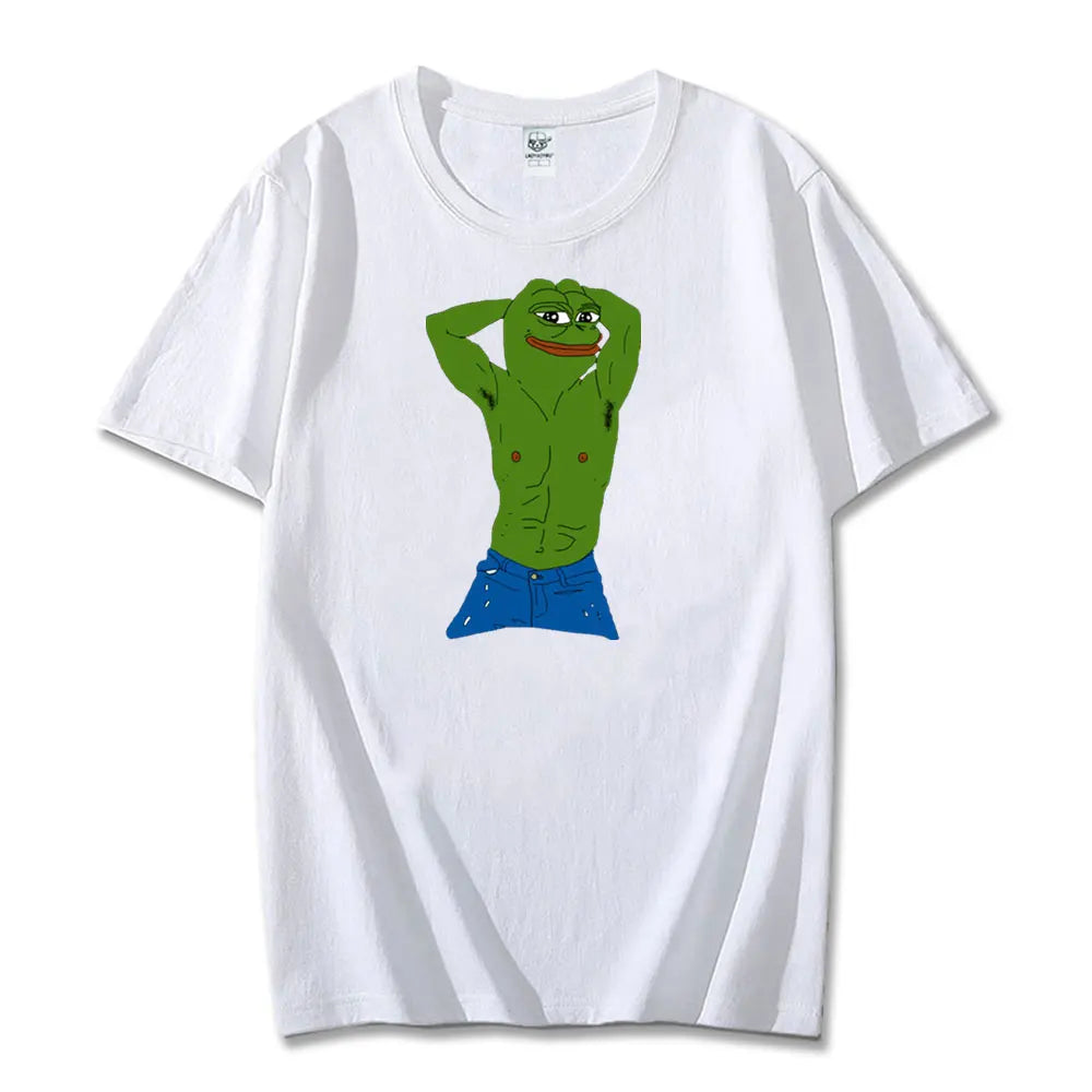 Pepe Frog Graphic Cotton T Shirt - Coin Chain Shop