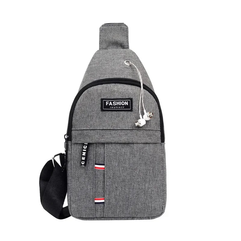 Mens On The Go Backpack (Gray)