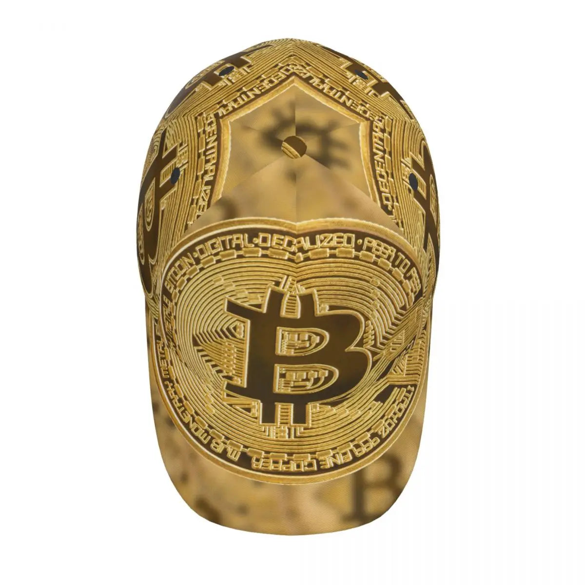 BTC Logo Pattern Baseball Cap - Coin Chain Shop