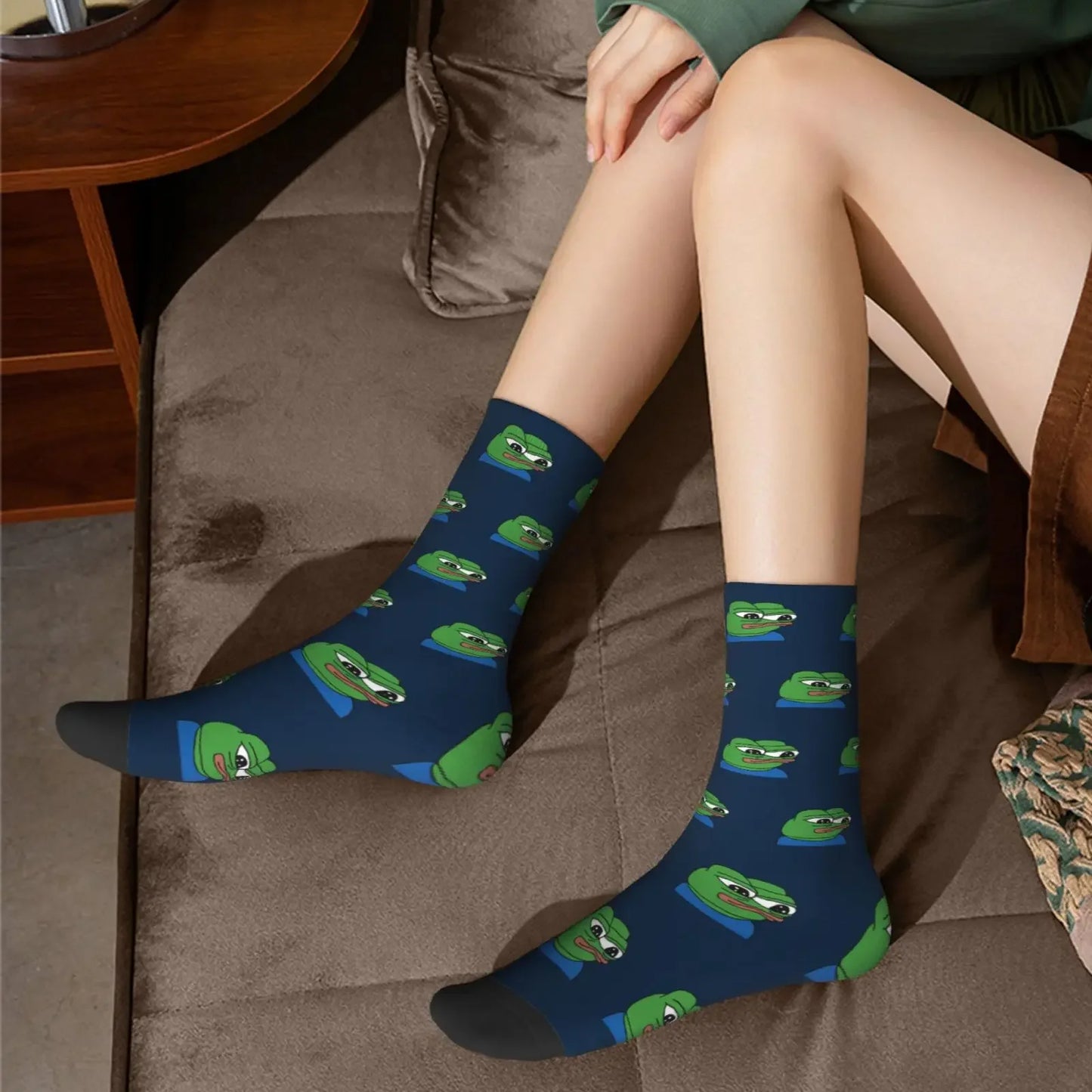 Fashion Men's Socks Casual Pepe The Frog Sock - Coin Chain Shop