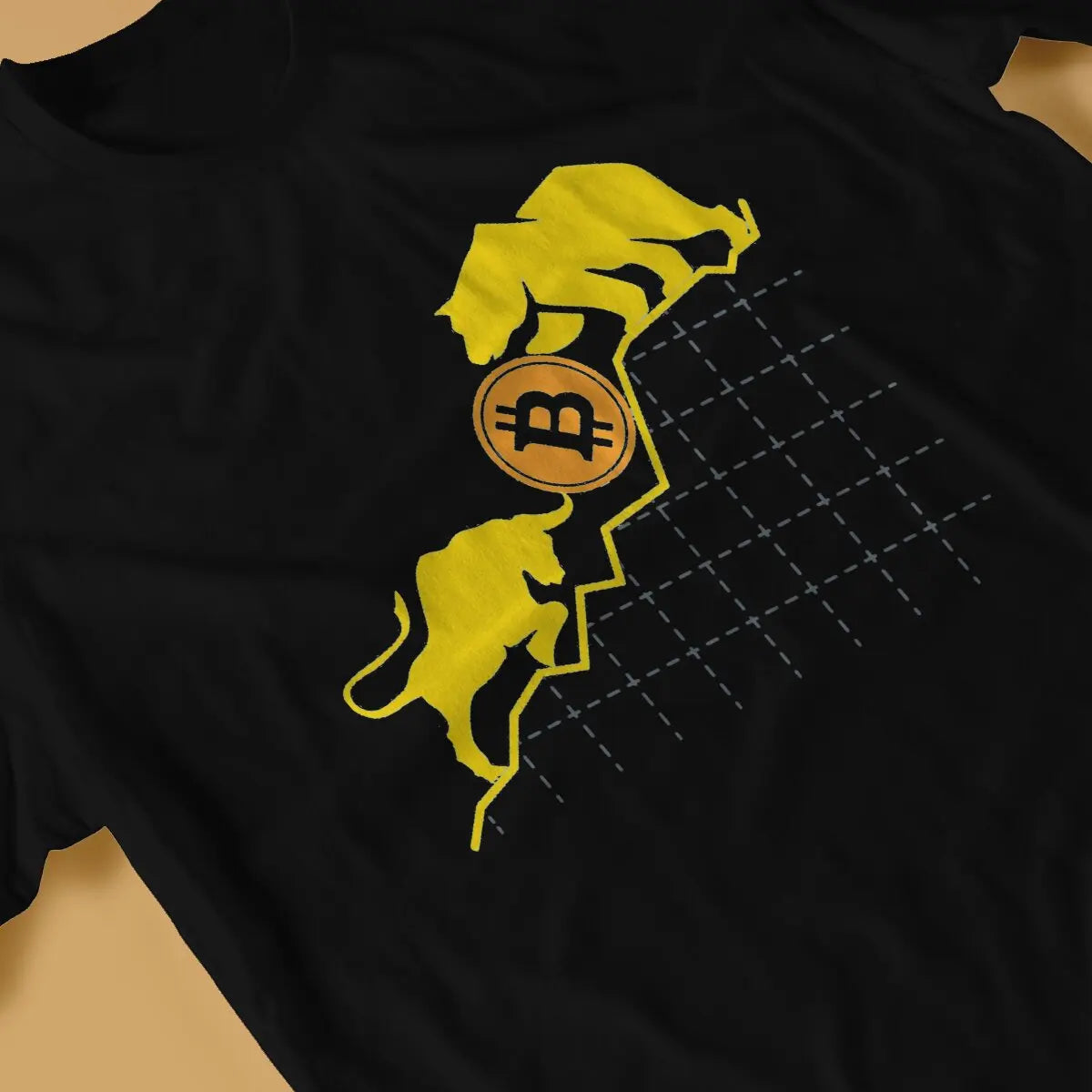 Men's T-Shirt Bull Vs. Bear - Coin Chain Shop