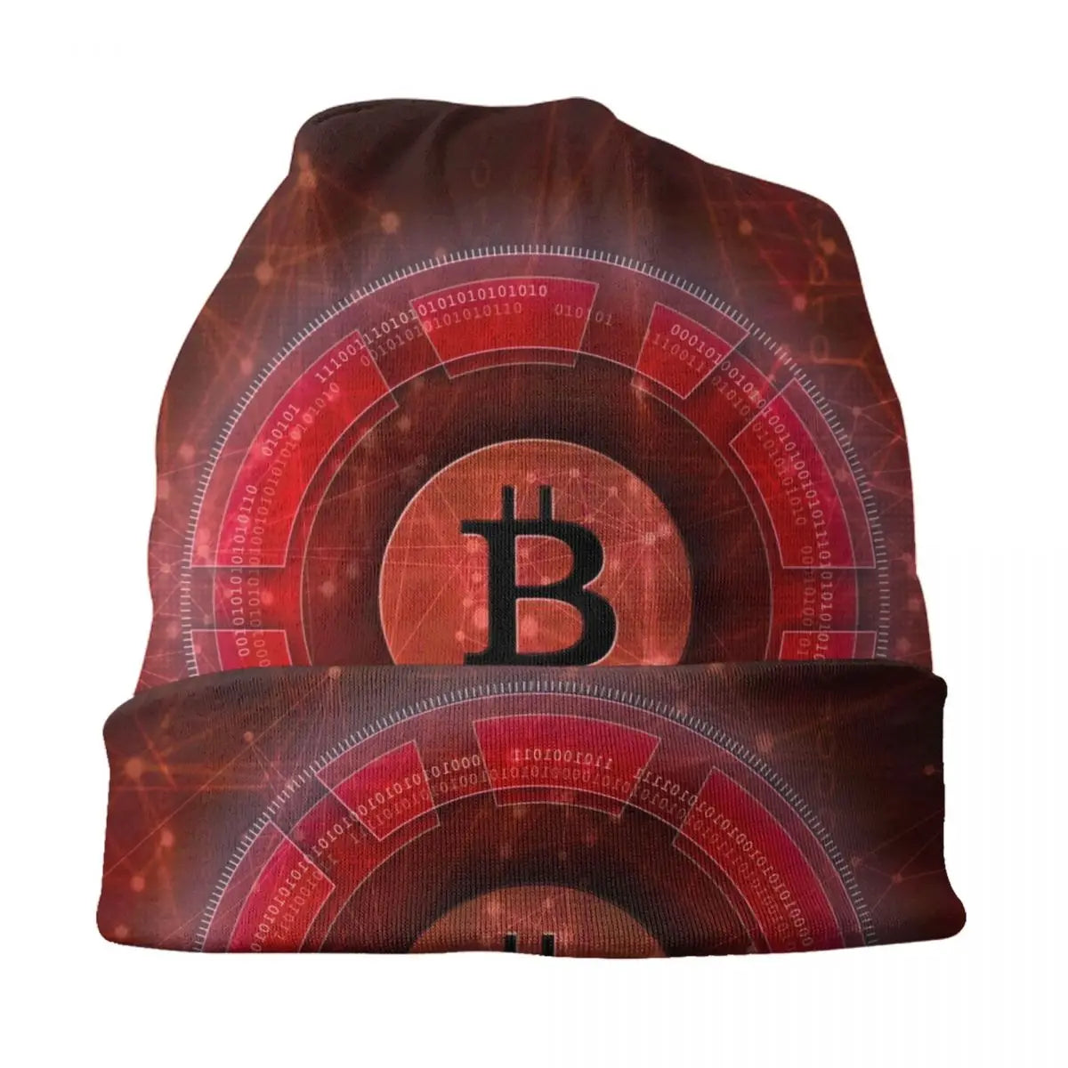 BTC Matrix Code Bonnet Hat - Coin Chain Shop