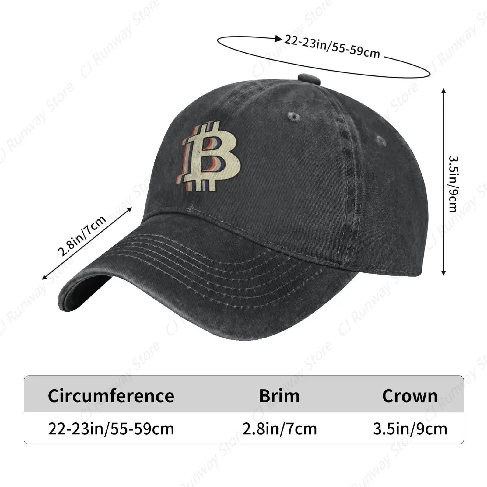 BTC Baseball Cap - Coin Chain Shop