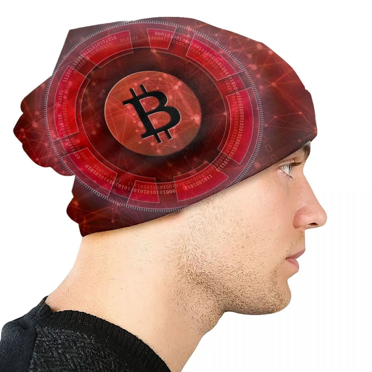 BTC Matrix Code Bonnet Hat - Coin Chain Shop