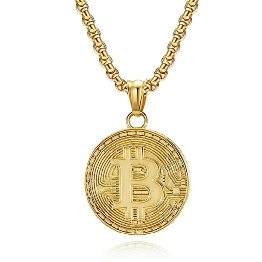 The B Pendant Necklace - Coin Chain Shop